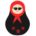 Angry Russian doll clipart. Matryoshka icon